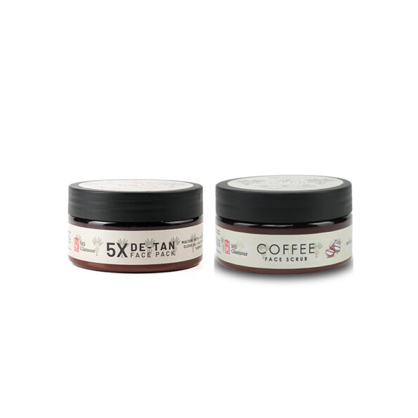 5X De-Tan Face Pack and Coffee Face Scrub